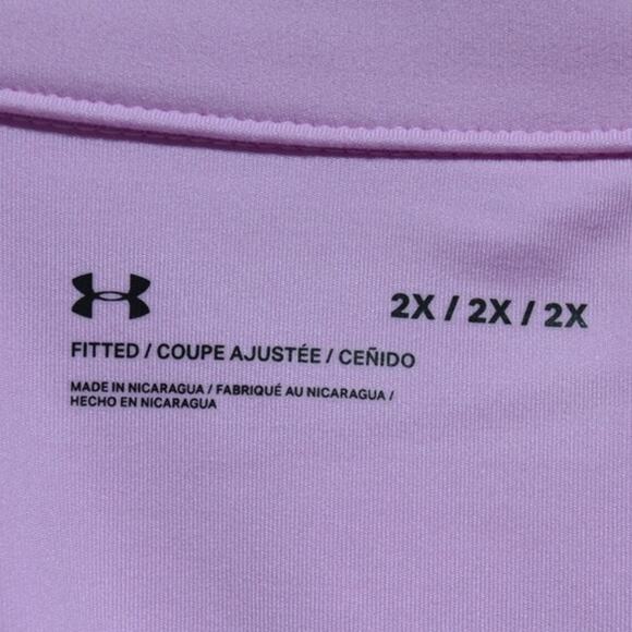 Under Armour Woman's Fitted Pink Full Zip Sweatshirt Size 2X - Picture 5 of 5